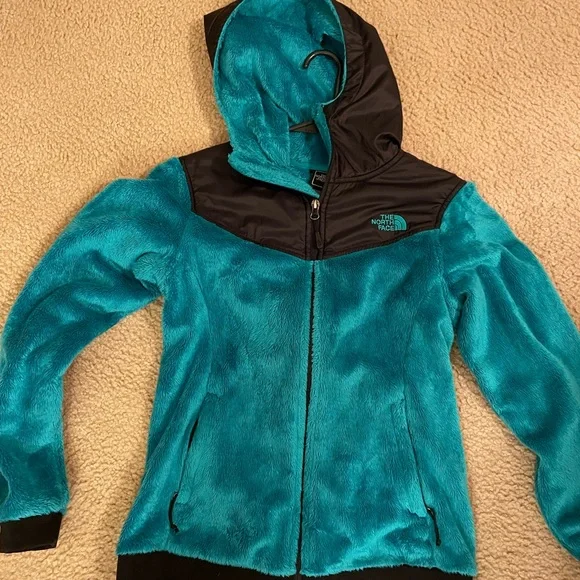 Teal North face hoodie! - Picture 1 of 3